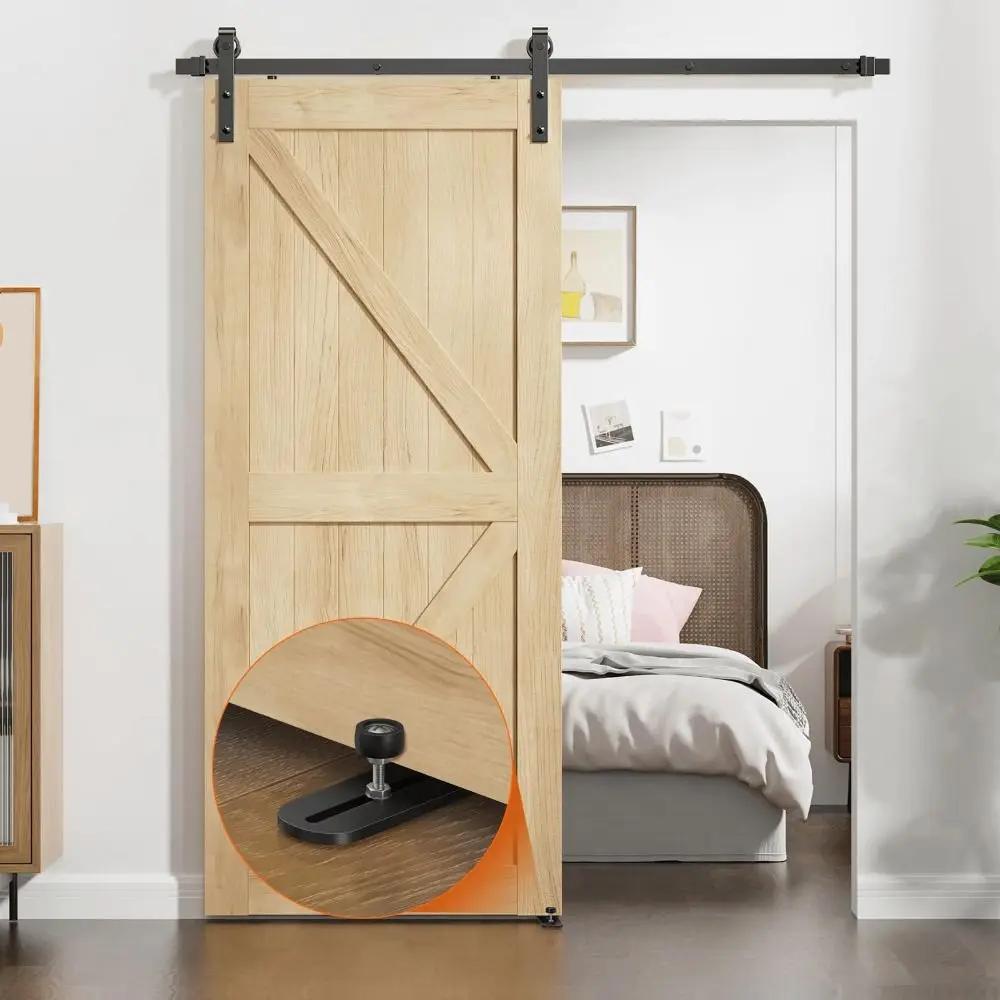 Wall-mounted Barn Door Floor Guide Double Wheel Adjustable Barn Door Swing Stop Easy Installation Carbon Steel Bottom Guide
Wall-mounted Barn Door Floor Guide Double Wheel Adjustable Barn Door Swing Stop Easy Installation Carbon Steel Bottom Guide