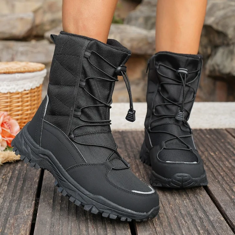 Winter Snow Boots Women High Top Outdoor Warm Soft Plush Hiking Shoes Women Anti-slip Solid Color Thick-soled Casual Women Shoes
Winter Snow Boots Women High Top Outdoor Warm Soft Plush Hiking Shoes Women Anti-slip Solid Color Thick-soled Casual Women Shoes