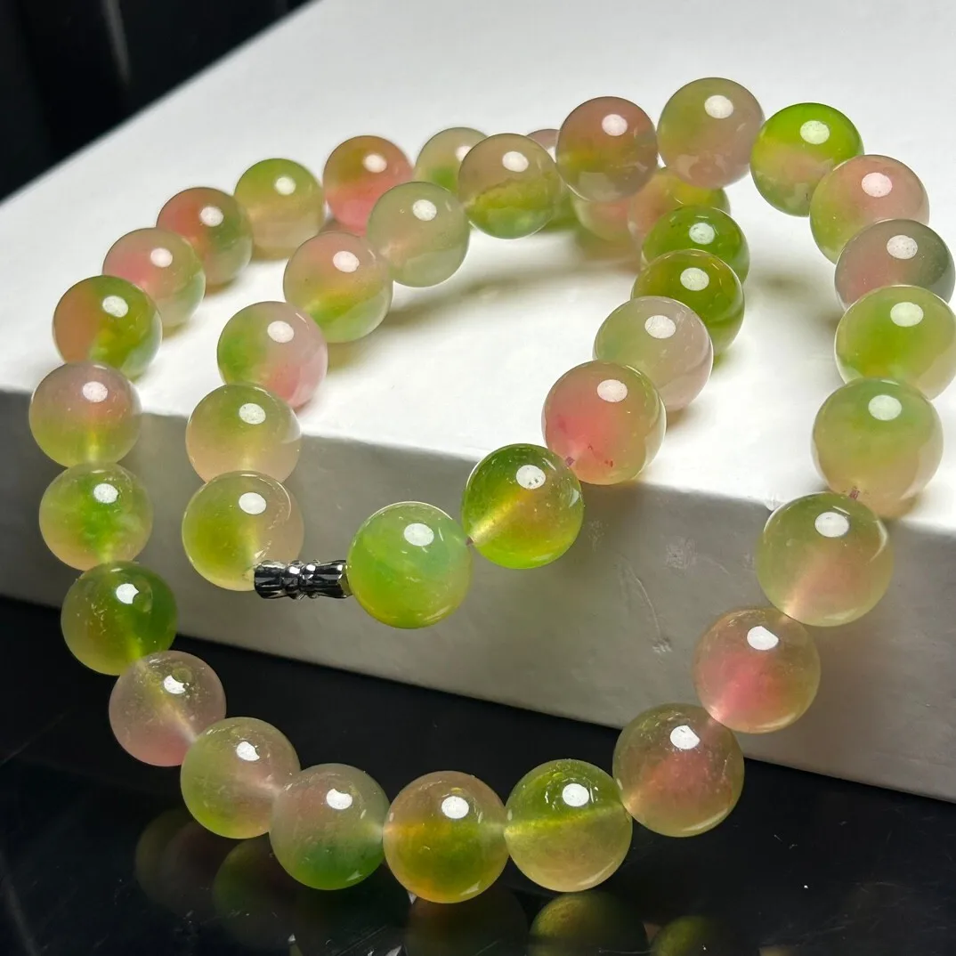 12mm Round Certified Natural Ice Multicolor Burmese Beads Jade jadeite Necklaces
12mm Round Certified Natural Ice Multicolor Burmese Beads Jade jadeite Necklaces