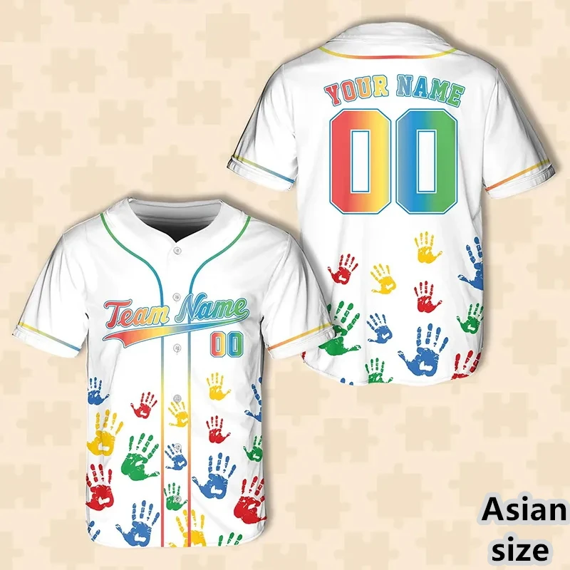 Custom Name Number Baseball Jersey Team Shirt Print Personality Colorful Puzzle Pattern Hip Hop Sportswear Baseball Uniforms New
Custom Name Number Baseball Jersey Team Shirt Print Personality Colorful Puzzle Pattern Hip Hop Sportswear Baseball Uniforms New