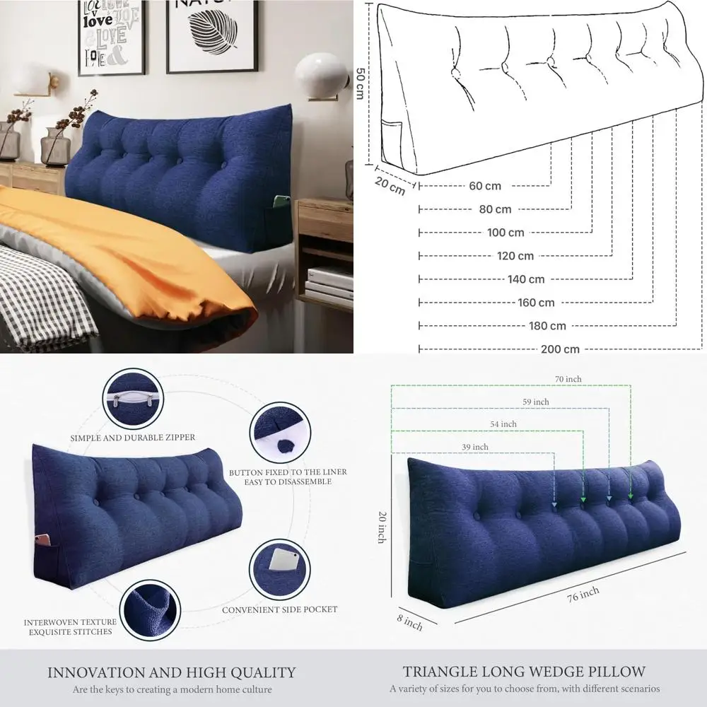 Клиновая подушка размера «queen-size» для кровати — большая треугольная спинка для поддержки чтения для сидения, кушетки и комфорта отдыха дивана
Клиновая подушка размера «queen-size» для кровати — большая треугольная спинка для поддержки чтения для сидения, кушетки и комфорта отдыха дивана