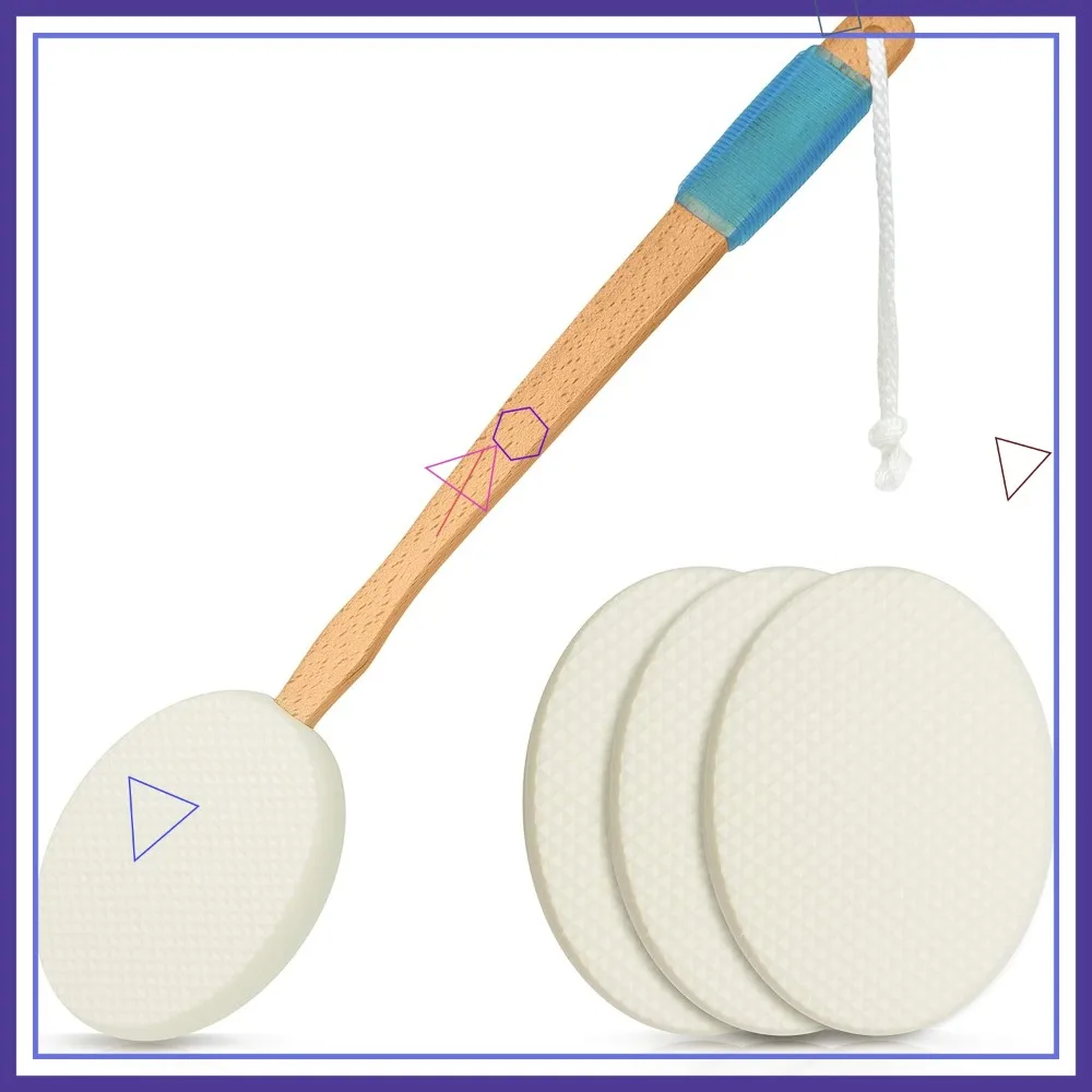 17.5" Long Lotion Applicator with 4 Pads - Easy Reach Handle for Self Application, Shower Brush, Travel Bag Included
17.5" Long Lotion Applicator with 4 Pads - Easy Reach Handle for Self Application, Shower Brush, Travel Bag Included