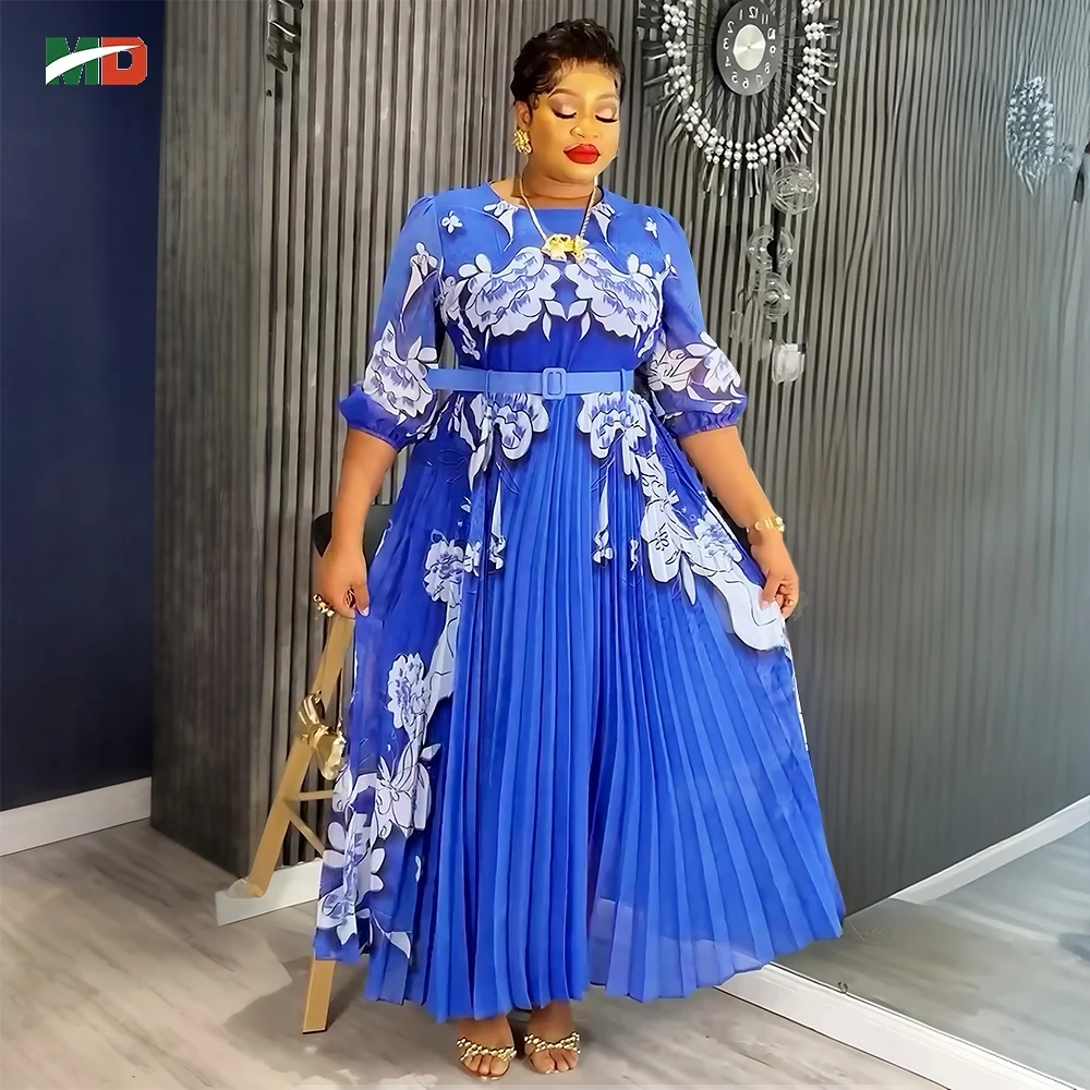 MD African Dresses For Women 2025 New Flower Fashion Dress Pleated Skirt Plus Size Wedding Maxi Gowns Elegant Chiffon Clothing
MD African Dresses For Women 2025 New Flower Fashion Dress Pleated Skirt Plus Size Wedding Maxi Gowns Elegant Chiffon Clothing