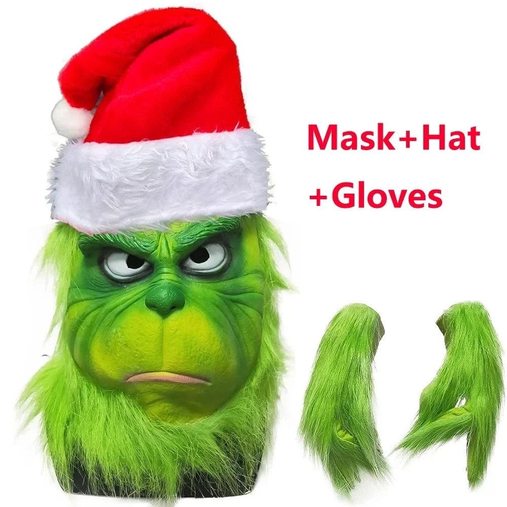 Cosplay Role Dress Up Halloween Mask Masquerade Mask Halloween Half Face Green Fur Strange Grinch Play
Cosplay Role Dress Up Halloween Mask Masquerade Mask Halloween Half Face Green Fur Strange Grinch Play