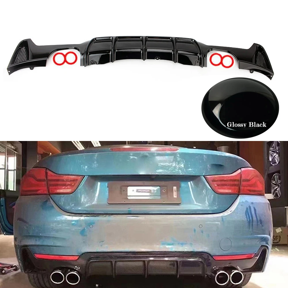 Rear Bumper Diffuser SpoilerTail Exhaust Tips Four Outlet For BMW 4 Series F32 F33 F36 MP 2014-2020
Rear Bumper Diffuser SpoilerTail Exhaust Tips Four Outlet For BMW 4 Series F32 F33 F36 MP 2014-2020