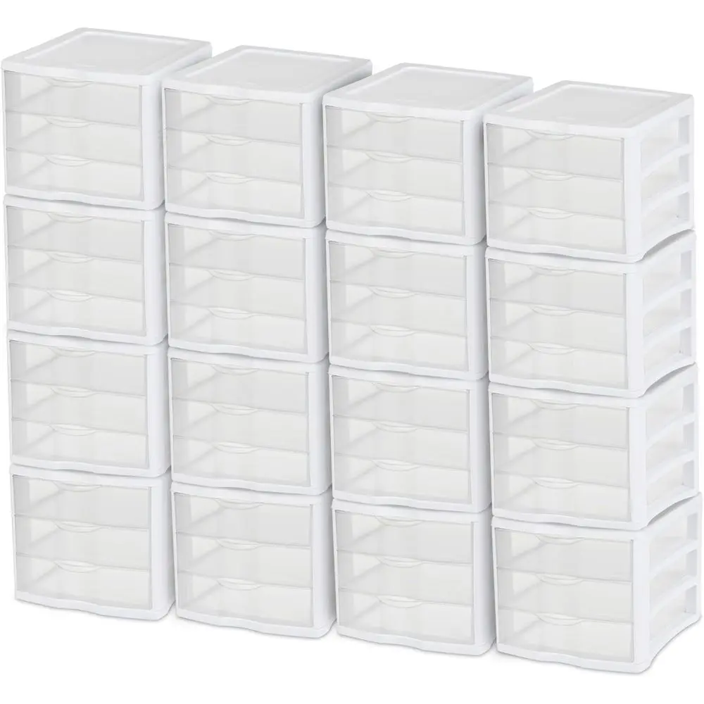 Compact Stacking 3-Drawer Storage Organizer System (16 Pack) for Home, Office, or Dorm
Compact Stacking 3-Drawer Storage Organizer System (16 Pack) for Home, Office, or Dorm