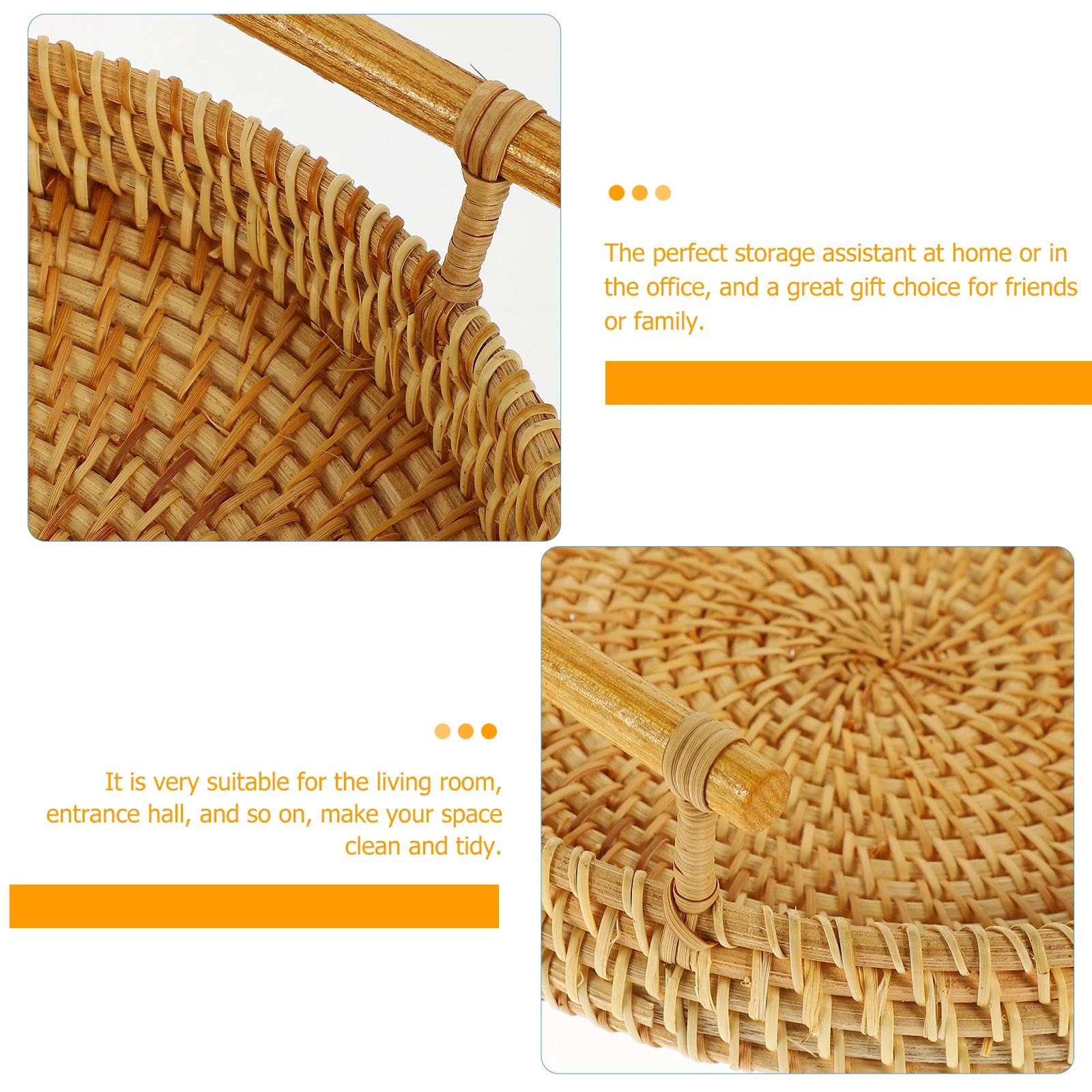 Rattan Fruit Basket Woven Kitchen Storage Organizer Desktop Sundries Holder Food Serving Tray Bread Basket Decorative
Rattan Fruit Basket Woven Kitchen Storage Organizer Desktop Sundries Holder Food Serving Tray Bread Basket Decorative
