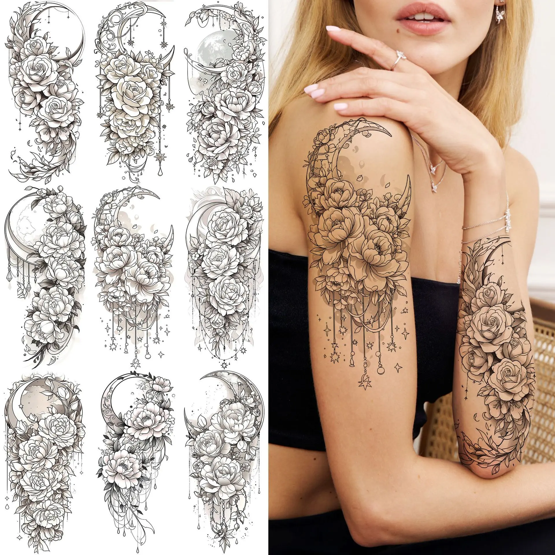 Dreamcatcher Peony Flower Temporary Tattoo Stickers Waterproof Non Toxic Long Lasting for Arm Calf
Dreamcatcher Peony Flower Temporary Tattoo Stickers Waterproof Non Toxic Long Lasting for Arm Calf