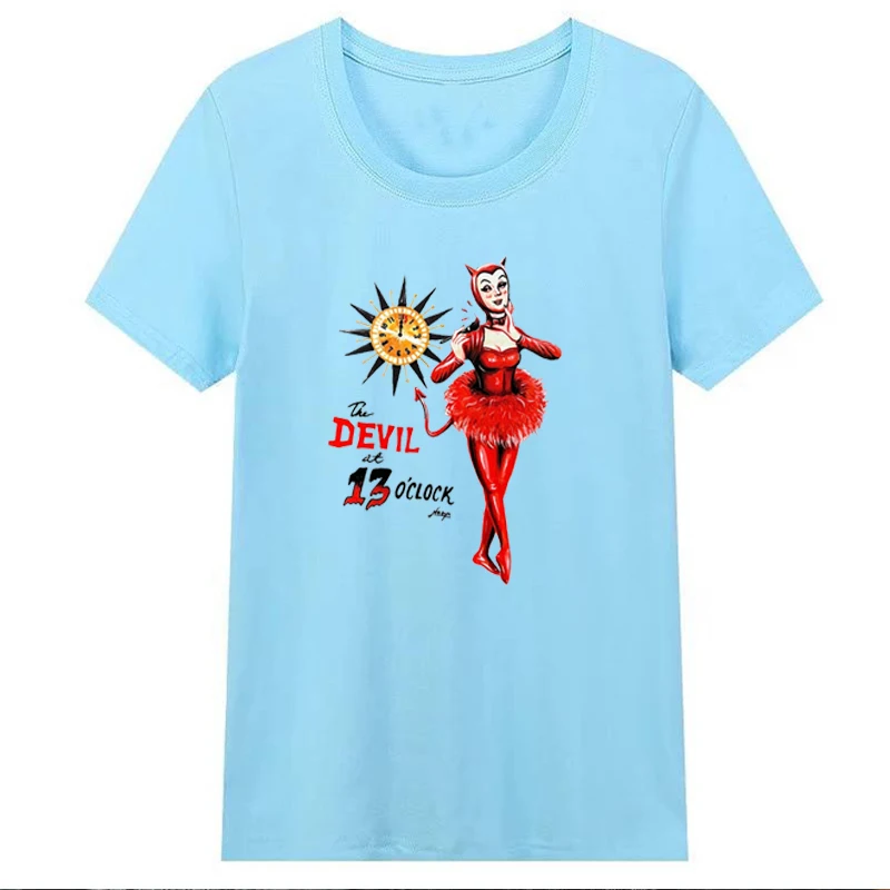 The Devil At 13 O'clock Funny Gothic Halloween T Shirt Women Cotton Witch Graphic Tee O Neck Harajuku Tshirt Vintage Boho Tops
The Devil At 13 O'clock Funny Gothic Halloween T Shirt Women Cotton Witch Graphic Tee O Neck Harajuku Tshirt Vintage Boho Tops