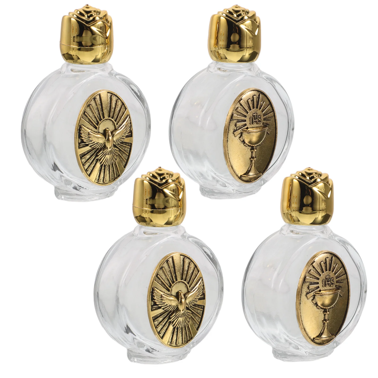 4 PCS Baptism Present Communion Church Embossed Glass Bottles Christian Catholic Container Water
4 PCS Baptism Present Communion Church Embossed Glass Bottles Christian Catholic Container Water
