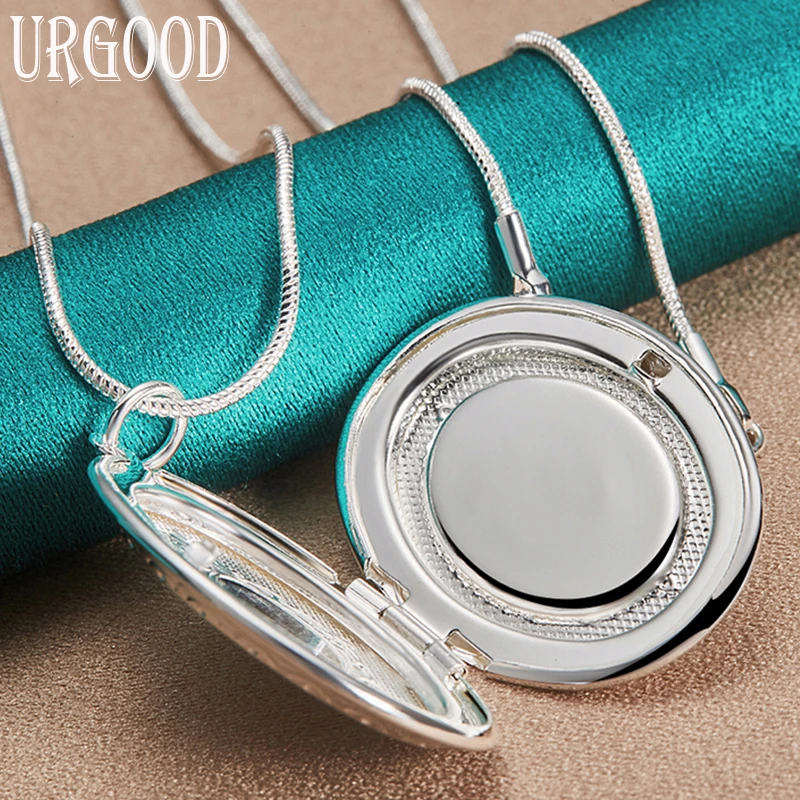 925 Sterling Silver Oval Round Photo Frame Pendant Necklace 16-30 Inch Chain For Women Party Engagement Wedding Fashion Jewelry
925 Sterling Silver Oval Round Photo Frame Pendant Necklace 16-30 Inch Chain For Women Party Engagement Wedding Fashion Jewelry