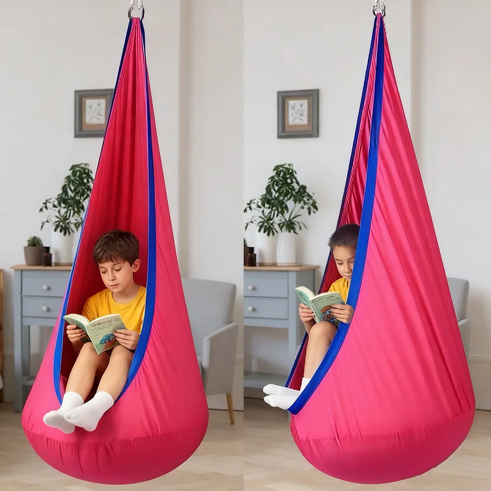 Children's Hanging Chair Indoor/Outdoor Fabric Swing Cotton Canvas Nylon Strap with Colorful Lights Inflatable Cushion Hammock
Children's Hanging Chair Indoor/Outdoor Fabric Swing Cotton Canvas Nylon Strap with Colorful Lights Inflatable Cushion Hammock