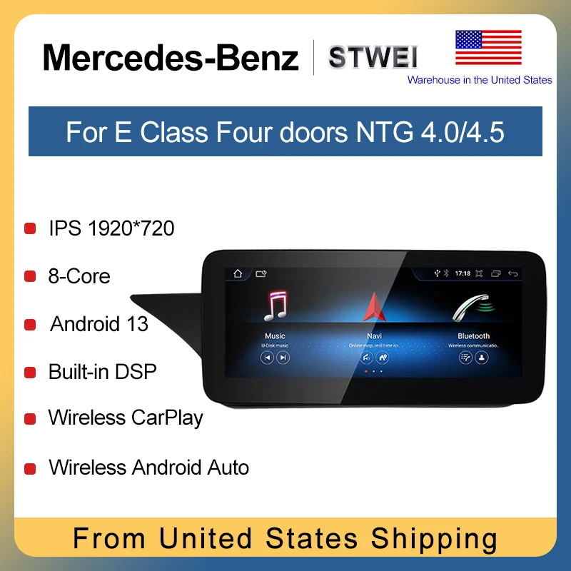 Android 8Core 10.25inch 1920X720 For Mercedes Benz E Class W212 Wireless CarPlay AUTO Car Multimedia Players GPS Navigation BT
Android 8Core 10.25inch 1920X720 For Mercedes Benz E Class W212 Wireless CarPlay AUTO Car Multimedia Players GPS Navigation BT