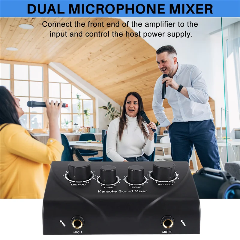 【Top Picks】Portable Dual Mic Inputs Audio Sound Mixer For Amplifier & Microphone Karaoke Ok Mixer
【Top Picks】Portable Dual Mic Inputs Audio Sound Mixer For Amplifier & Microphone Karaoke Ok Mixer