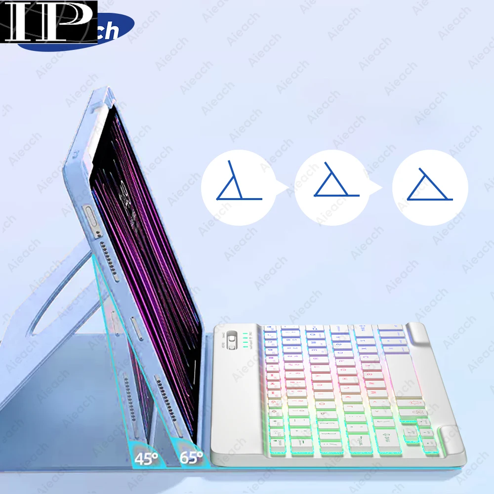 Backlight Keyboard Case For iPad 10th 9th 8th 7th 6th 5th Gen Case For iPad Air 5 4 3 2 360 Rotating Stand Cover For iPad Pro 11
Backlight Keyboard Case For iPad 10th 9th 8th 7th 6th 5th Gen Case For iPad Air 5 4 3 2 360 Rotating Stand Cover For iPad Pro 11