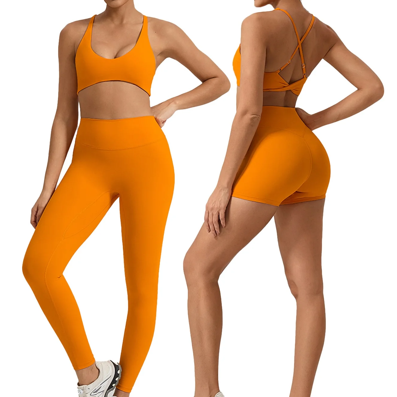 2 Pieces Women's Sportswear Suit Sports Bra Tight Leggings Yoga Clothes Set Cross Back Tracksuit Gym Pilate Fitness Tops Shorts
2 Pieces Women's Sportswear Suit Sports Bra Tight Leggings Yoga Clothes Set Cross Back Tracksuit Gym Pilate Fitness Tops Shorts