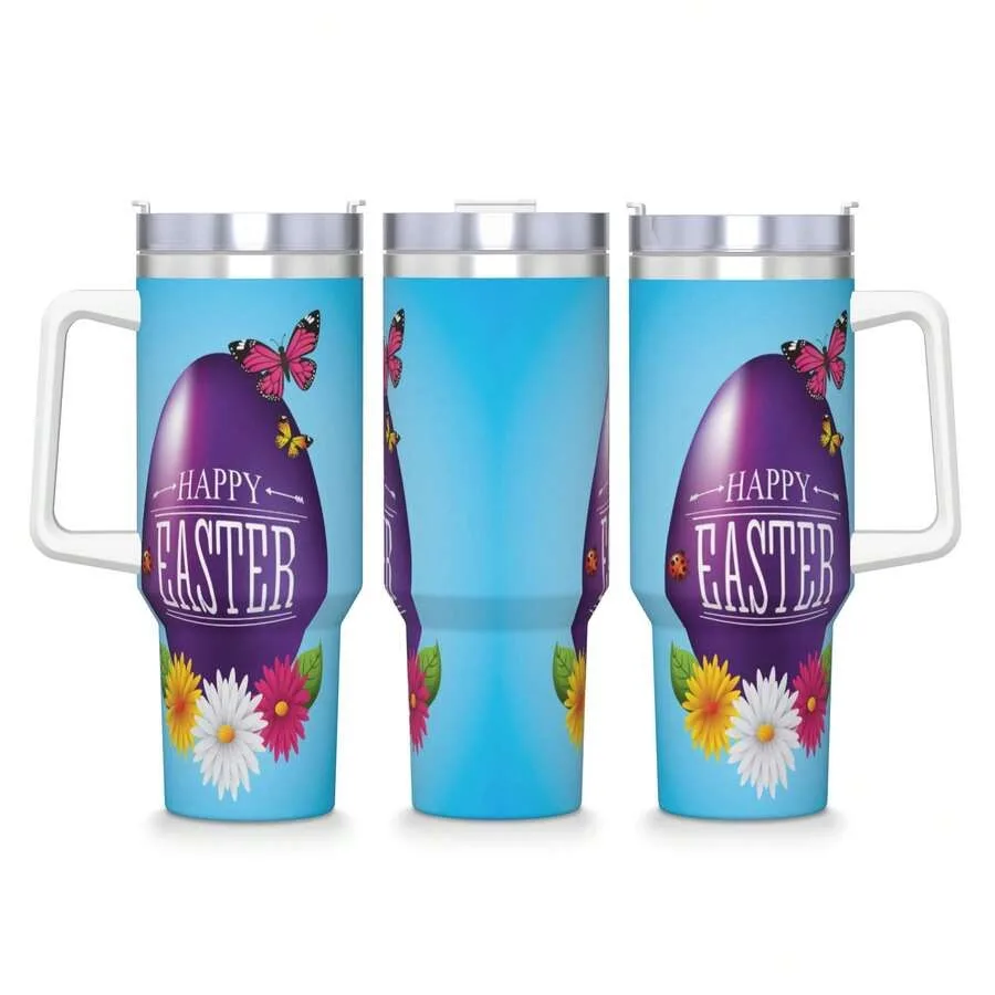 Stainless Steel Tumbler Purple Egg Floral Easter Car Mugs With Straws Driving Hot Drinks Water Bottle 40oz Thermal Cups
Stainless Steel Tumbler Purple Egg Floral Easter Car Mugs With Straws Driving Hot Drinks Water Bottle 40oz Thermal Cups
