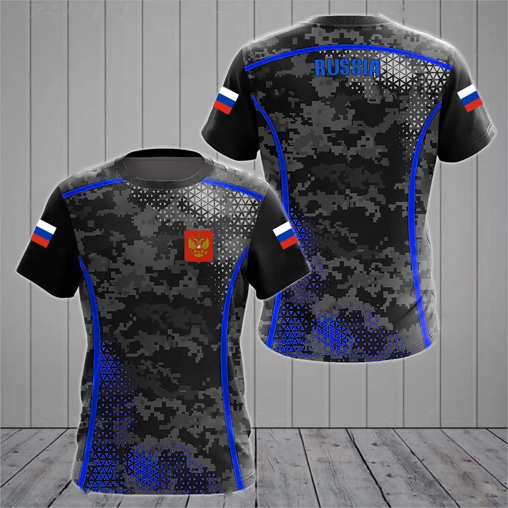 Men's Russian national emblem double headed eagle T-shirt geometric print quick drying sports T-shirt casual short sleeved tops
Men's Russian national emblem double headed eagle T-shirt geometric print quick drying sports T-shirt casual short sleeved tops