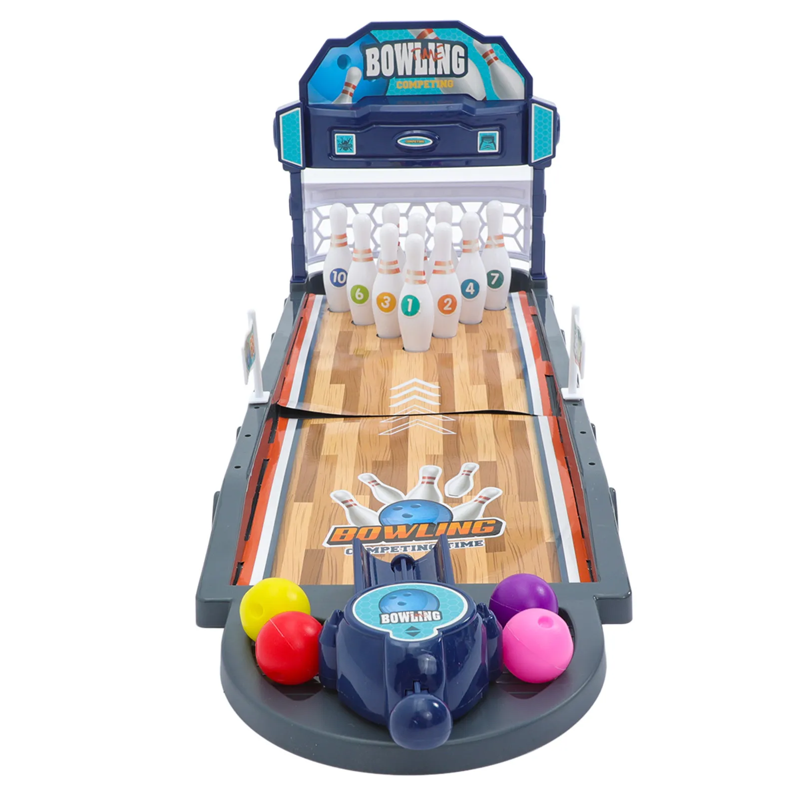 1Set Safe Smooth-Edge Bowling Game Set for Tabletop Indoor Recreation Family Interactive Activity Gift
1Set Safe Smooth-Edge Bowling Game Set for Tabletop Indoor Recreation Family Interactive Activity Gift