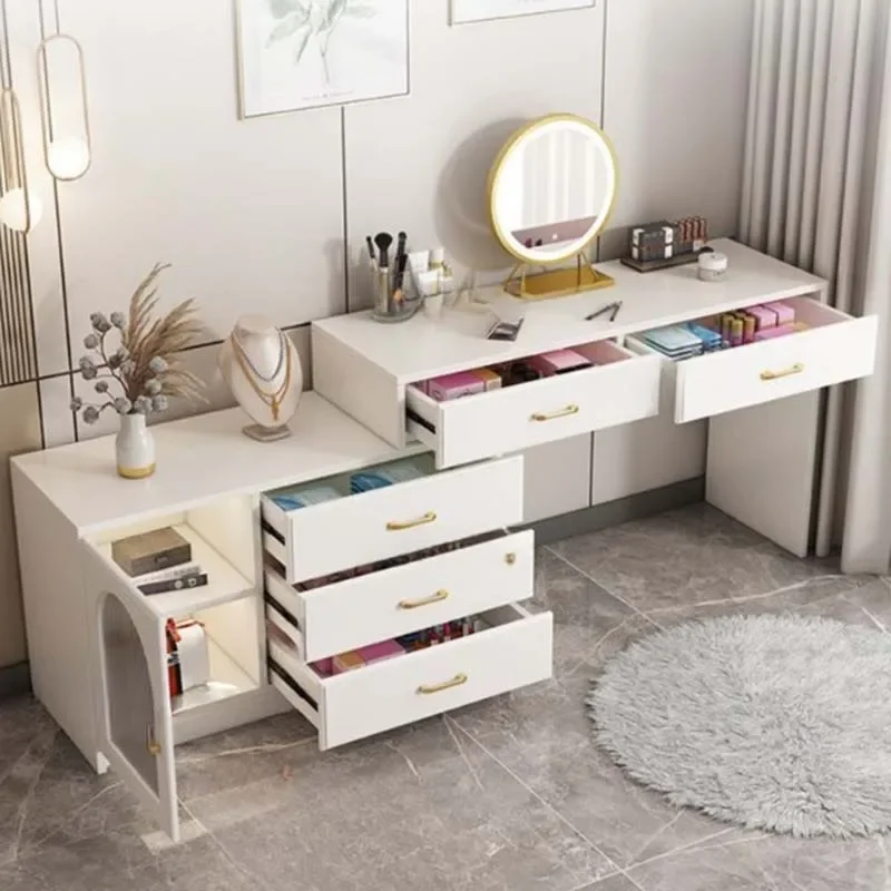 Modern Bedroom Drawer Unit Luxury Desk Dressing Table Holder Salon Furniture Set With Mirror With Storage Cabinet furniture
Modern Bedroom Drawer Unit Luxury Desk Dressing Table Holder Salon Furniture Set With Mirror With Storage Cabinet furniture