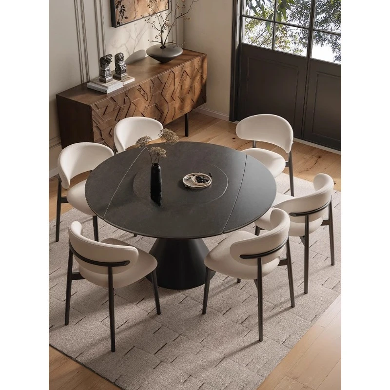 Light luxury rock slab dining table, simple modern small apartment household dining table
Light luxury rock slab dining table, simple modern small apartment household dining table