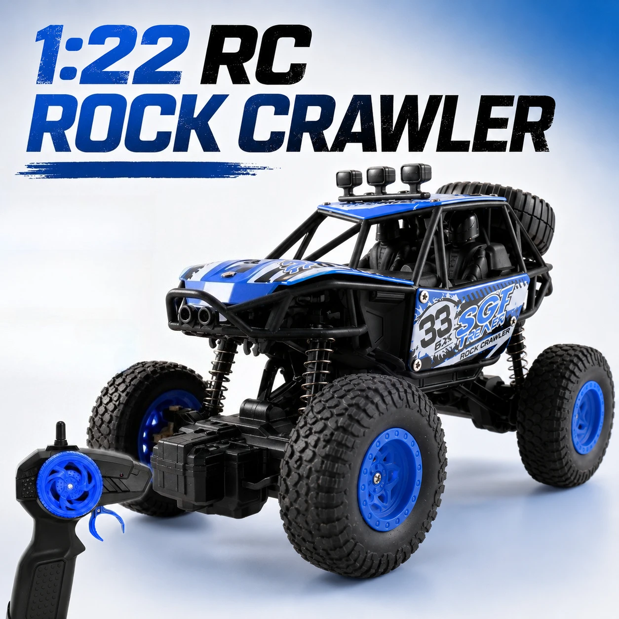1:22 Off Road RC Racing Car with LED Lights & Rubber Tires, Kids Outdoor Remote Control Car Toy, Gift for Boys
1:22 Off Road RC Racing Car with LED Lights & Rubber Tires, Kids Outdoor Remote Control Car Toy, Gift for Boys