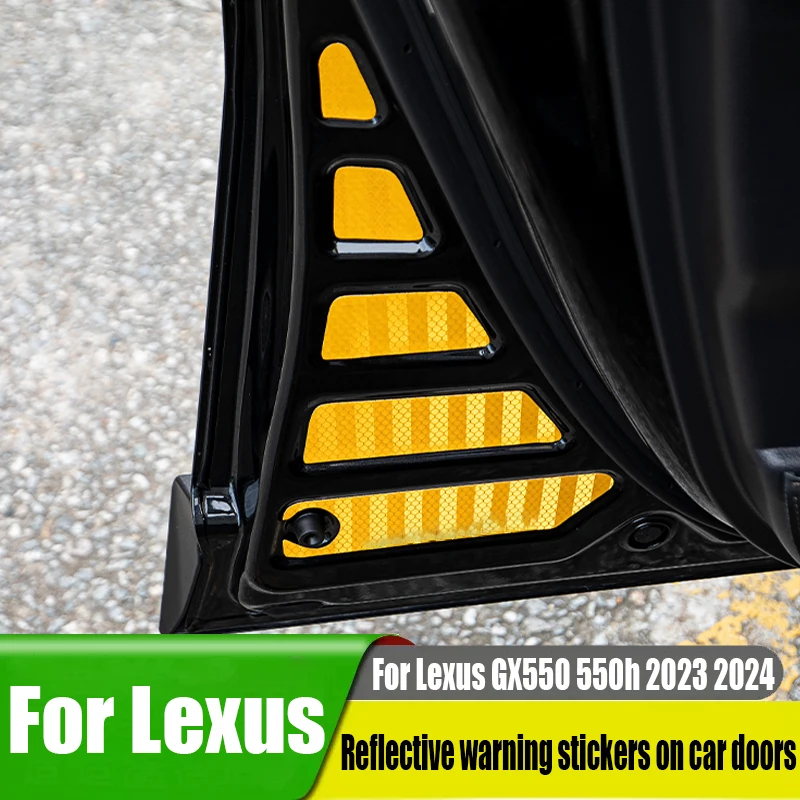Для Lexus GX550 550h 2023 2024, светоотражающие предупреждающие наклейки для дверей автомобиля, товары для украшения интерьера автомобиля
Для Lexus GX550 550h 2023 2024, светоотражающие предупреждающие наклейки для дверей автомобиля, товары для украшения интерьера автомобиля