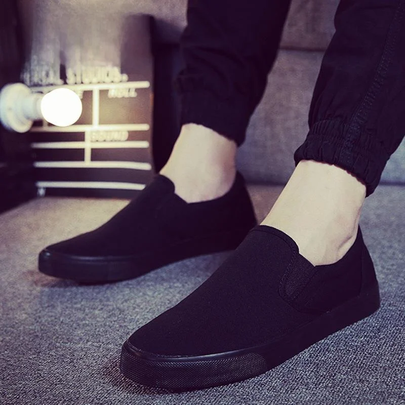 Large Size 45 47 Canvas Shoes Men's Slip-On Casual Old Beijing Cloth Shoes All Black Full Foot Shoes Breathable Low Cut
Large Size 45 47 Canvas Shoes Men's Slip-On Casual Old Beijing Cloth Shoes All Black Full Foot Shoes Breathable Low Cut