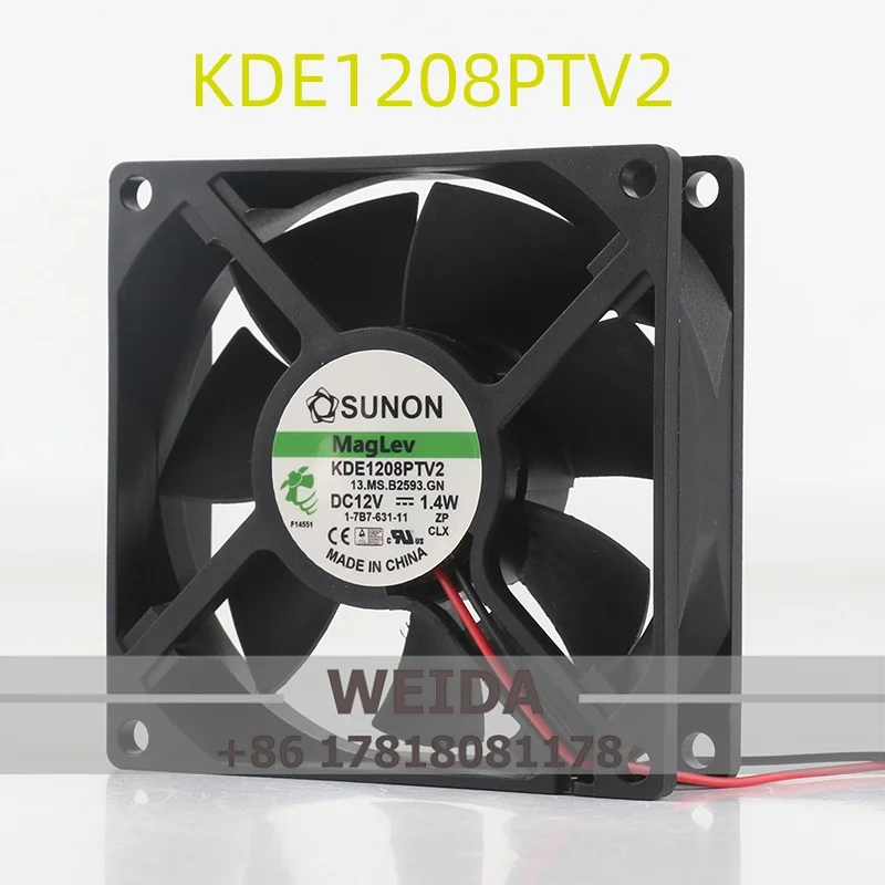 Jianzhun SUNON KDE1208PTV2 5V 24V 48V DC12V 1.4W 8CM 8025 80X80X25MM 2-pin Cooling Fan
Jianzhun SUNON KDE1208PTV2 5V 24V 48V DC12V 1.4W 8CM 8025 80X80X25MM 2-pin Cooling Fan