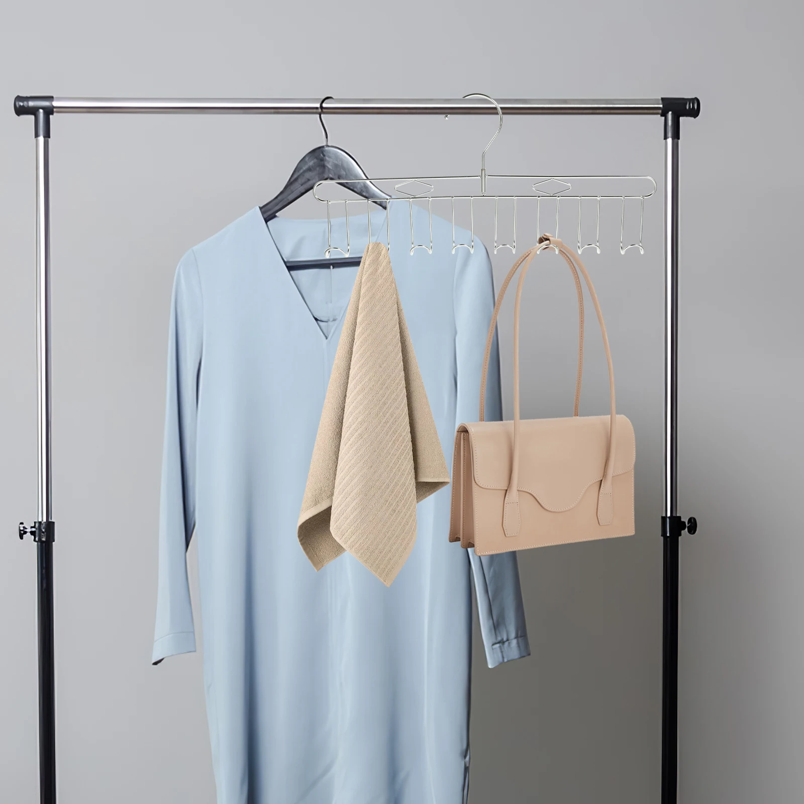 8 Hooks Stainless Steel Bra Hanger Space Saving Closet ganizer Multipurpose Wardrobe Rack For Tank Tops Shorts Jeans TiesScarves
8 Hooks Stainless Steel Bra Hanger Space Saving Closet ganizer Multipurpose Wardrobe Rack For Tank Tops Shorts Jeans TiesScarves