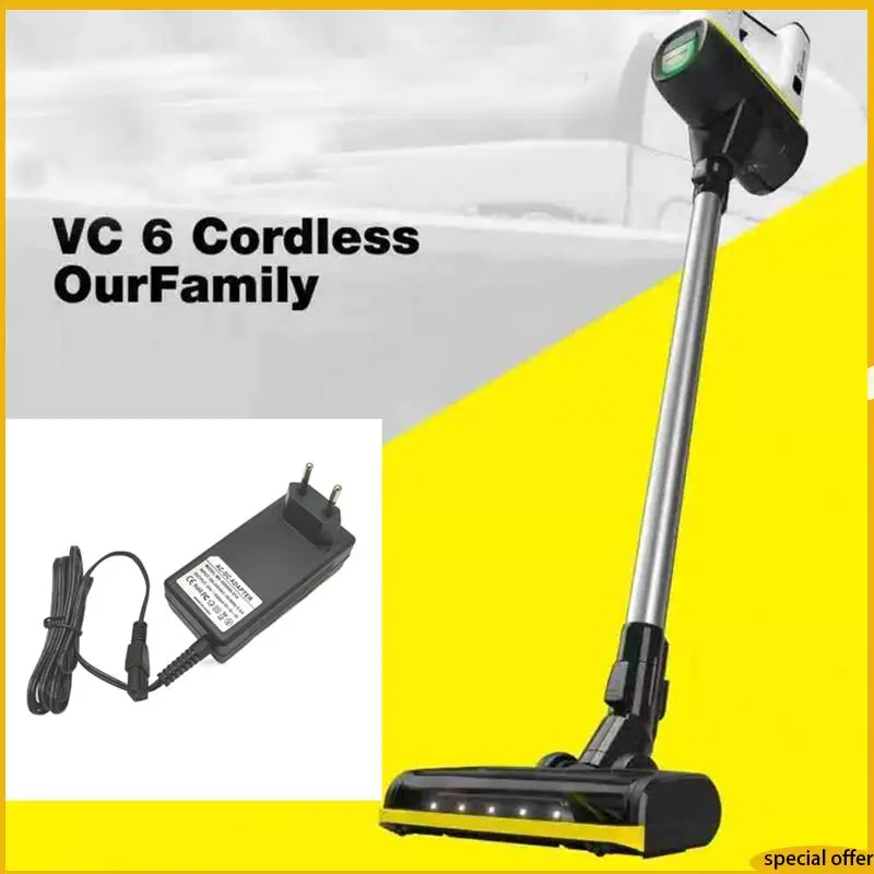 Адаптер зарядного устройства для пылесоса A61I для Karcher VC6, аксессуары для пылесоса, быстрая зарядка, вилка европейского стандарта
Адаптер зарядного устройства для пылесоса A61I для Karcher VC6, аксессуары для пылесоса, быстрая зарядка, вилка европейского стандарта