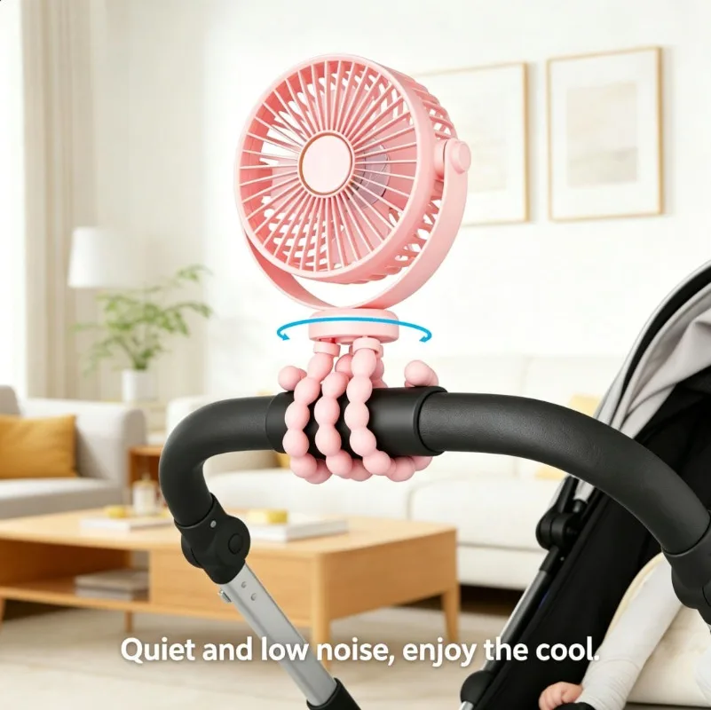 Foldable Octopus Mini Fan, Portable Desktop Baby Stroller Fan, Safe for Infant & Household Use
Foldable Octopus Mini Fan, Portable Desktop Baby Stroller Fan, Safe for Infant & Household Use
