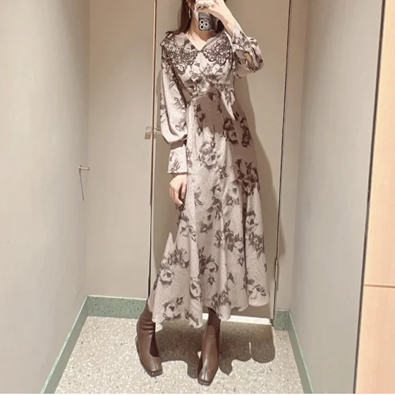 Retro Ele Lace Embroidery Navy Collar Sa Print Dr Autumn Winter New Arrival Women's High Waist A-Line Long Skirt Dr
Retro Ele Lace Embroidery Navy Collar Sa Print Dr Autumn Winter New Arrival Women's High Waist A-Line Long Skirt Dr