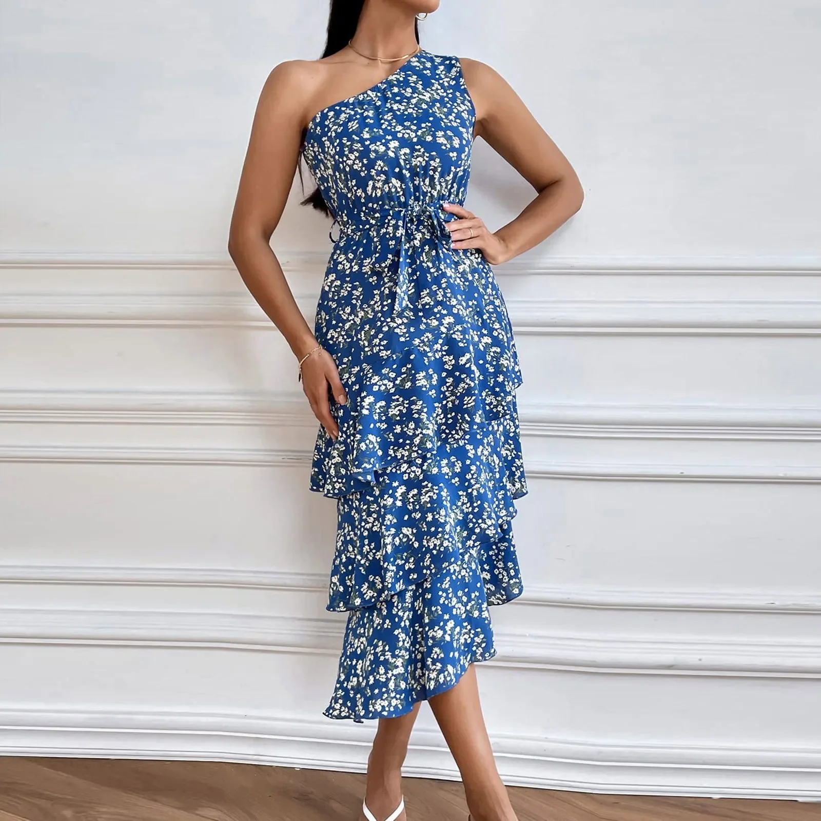 Elegant Dress For Women Bodycon Dress One Shoulder 2023 Summer Fashion Party Ruffles Hem Tiered Maxi Dresses Robe Femme Vestidos
Elegant Dress For Women Bodycon Dress One Shoulder 2023 Summer Fashion Party Ruffles Hem Tiered Maxi Dresses Robe Femme Vestidos