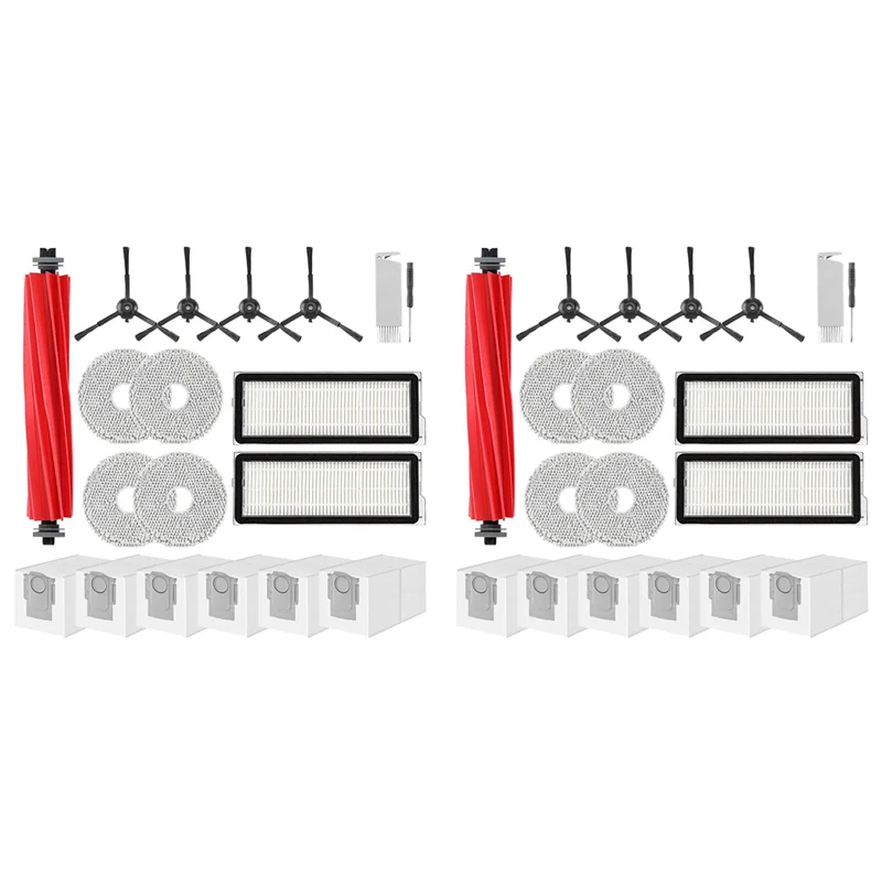 Hot Selling 2 Set Accessories For Roborock Q Revo Pro, Q Revo Maxv, Q Revo S Vacuum Cleaner Main Brush HEPA Filters Dust Bags Wi
Hot Selling 2 Set Accessories For Roborock Q Revo Pro, Q Revo Maxv, Q Revo S Vacuum Cleaner Main Brush HEPA Filters Dust Bags Wi