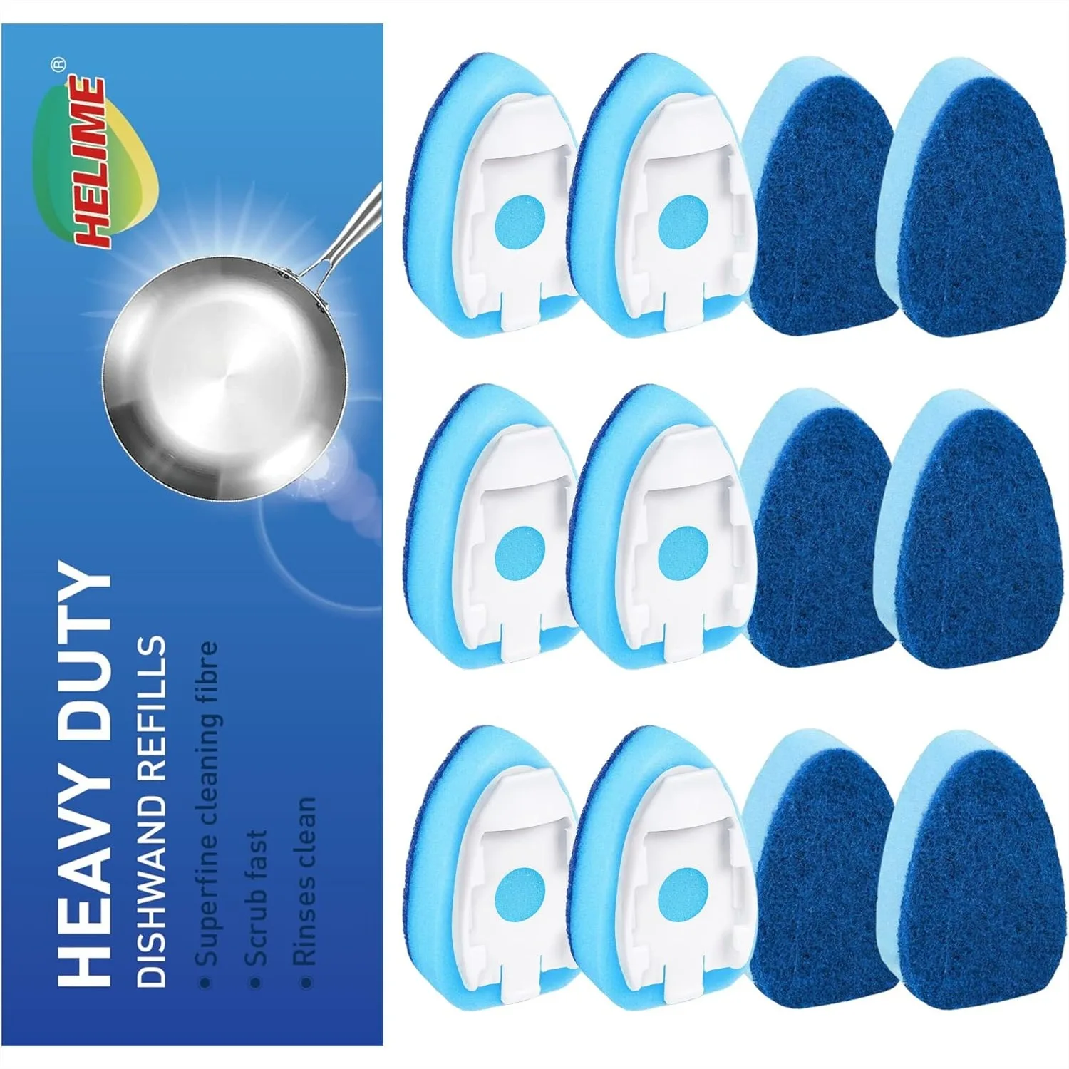 Dish Wand Refills Sponges with Heavy Duty Scrub Dots, Soap Dispensing Replacement Heads for Kitchen Sink Cleaning
Dish Wand Refills Sponges with Heavy Duty Scrub Dots, Soap Dispensing Replacement Heads for Kitchen Sink Cleaning
