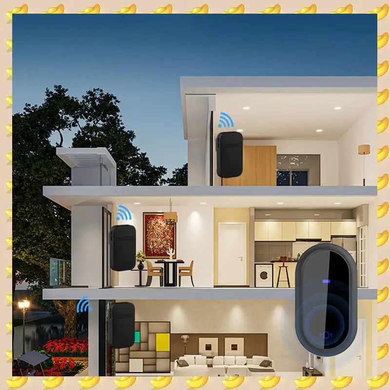 A45U Wireless Doorbell Waterproof Smart Doorbell IP68 Home Door Bell Intelligent 4-Level Volume Control 38 Songs
A45U Wireless Doorbell Waterproof Smart Doorbell IP68 Home Door Bell Intelligent 4-Level Volume Control 38 Songs