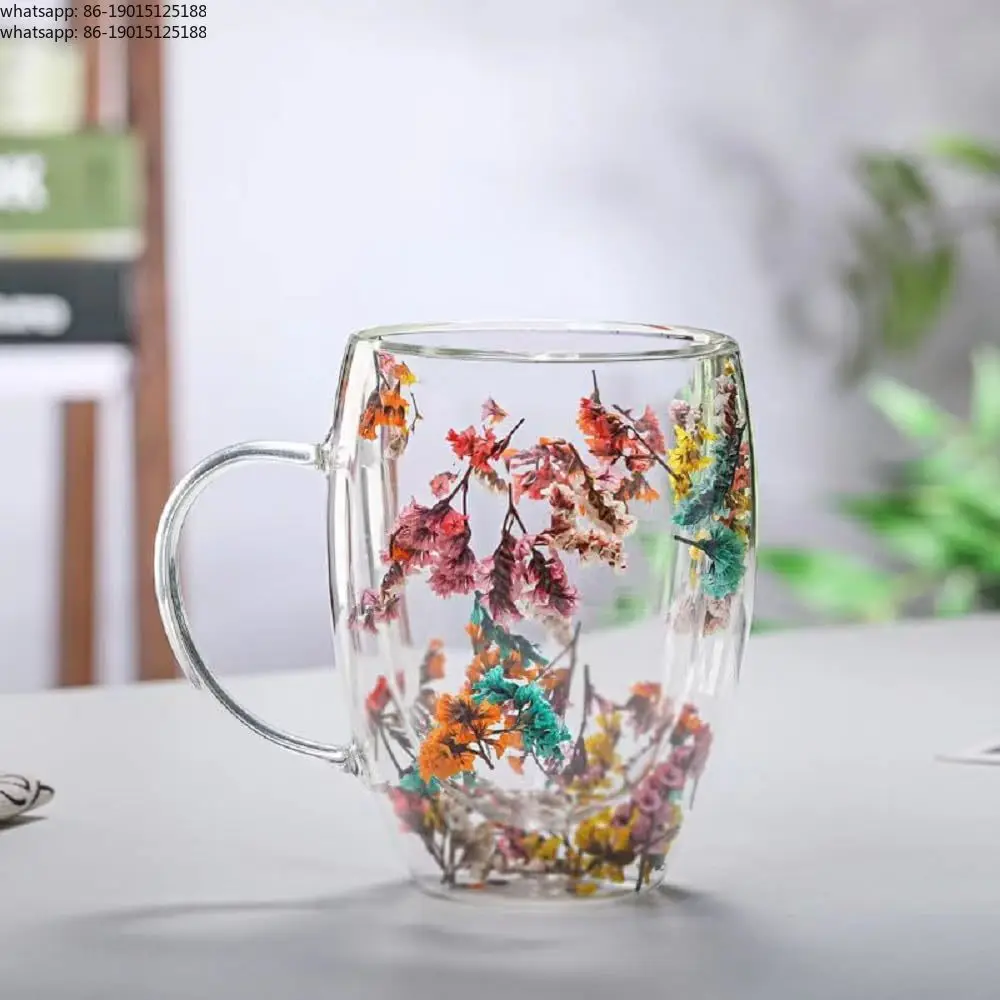 Кружка для кофе из двойного стекла 300 мл, прозрачная, из высококачественного боросиликатного стекла, для чая и молока, с дизайном из сухоцветов
Кружка для кофе из двойного стекла 300 мл, прозрачная, из высококачественного боросиликатного стекла, для чая и молока, с дизайном из сухоцветов