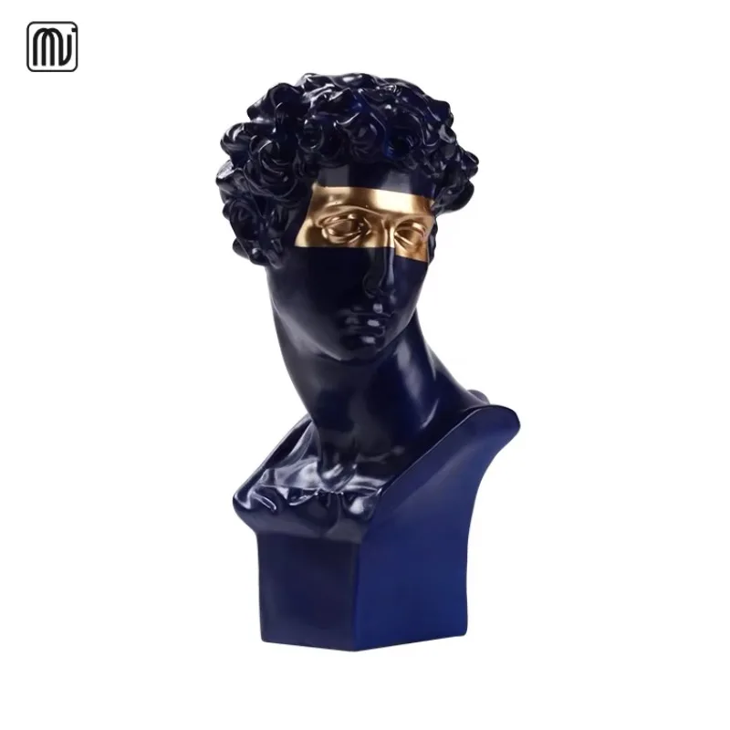 New Classic Home Decoration Modern Wholesale Decoration Bust Resin David Roman Statue
New Classic Home Decoration Modern Wholesale Decoration Bust Resin David Roman Statue