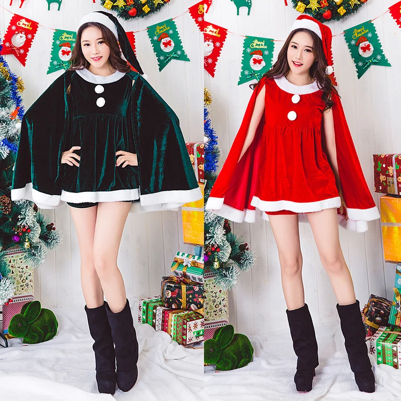Christmas clothes jumpsuit shawl Christmas costume cosplay costume Christmas Eve stage show show girlfriends costume
Christmas clothes jumpsuit shawl Christmas costume cosplay costume Christmas Eve stage show show girlfriends costume
