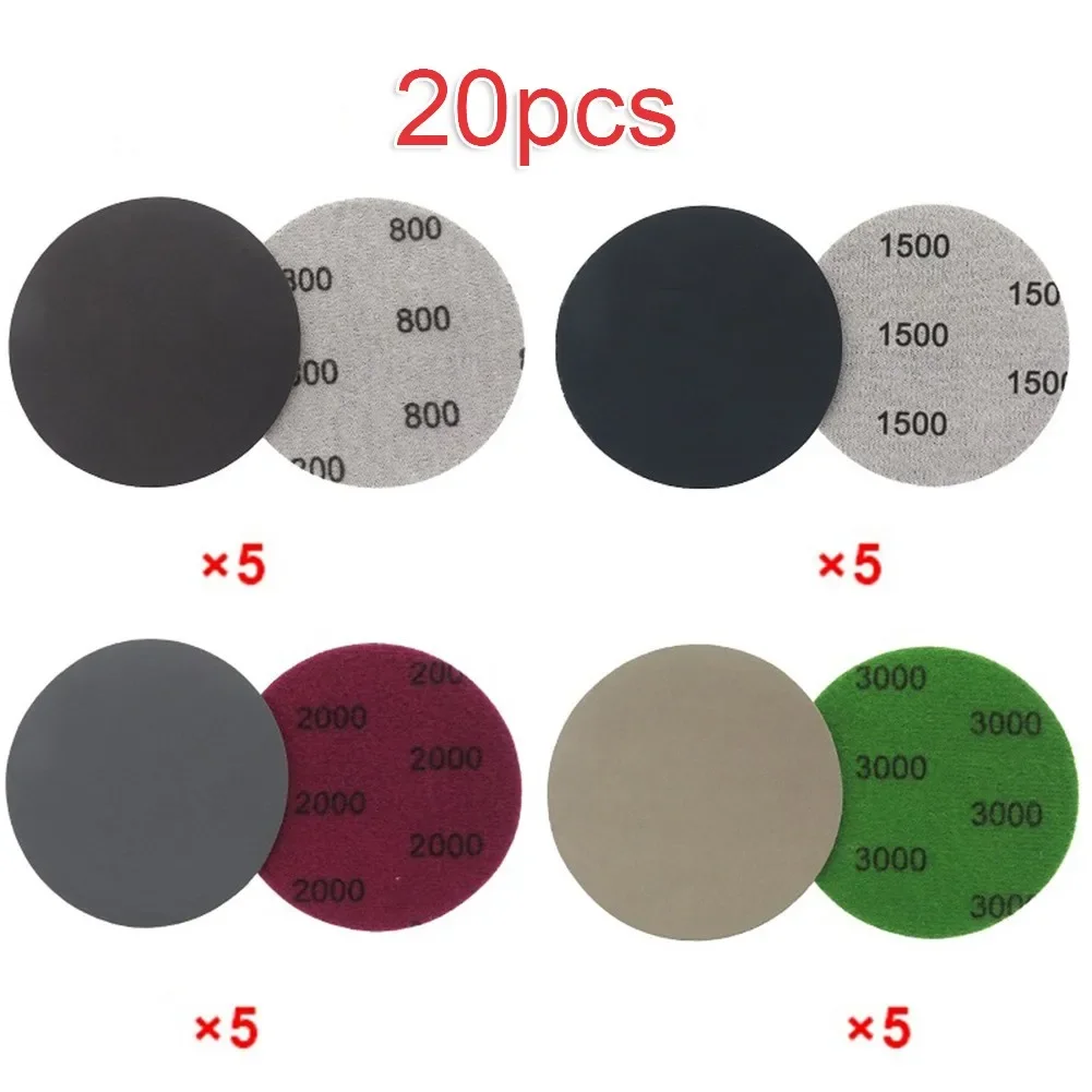 3 Inch Sandpaper Wet/Dry 20pcs Discs 800 1500 2000 3000 Grit High Flexibility Low Curl Nice High Quality Pratical
3 Inch Sandpaper Wet/Dry 20pcs Discs 800 1500 2000 3000 Grit High Flexibility Low Curl Nice High Quality Pratical