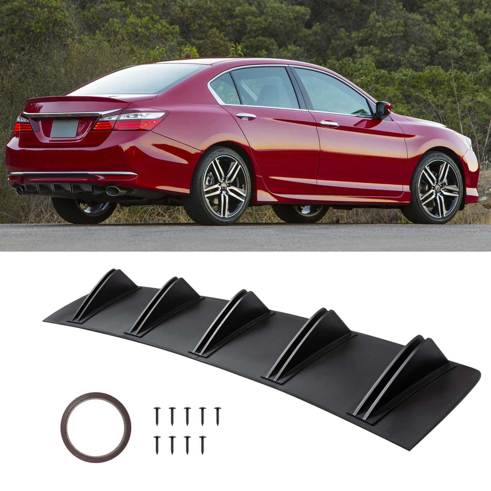 For Honda Accord Civic Rear Lip Bumper Diffuser Shark Fin Spoiler Splitter Wing
For Honda Accord Civic Rear Lip Bumper Diffuser Shark Fin Spoiler Splitter Wing