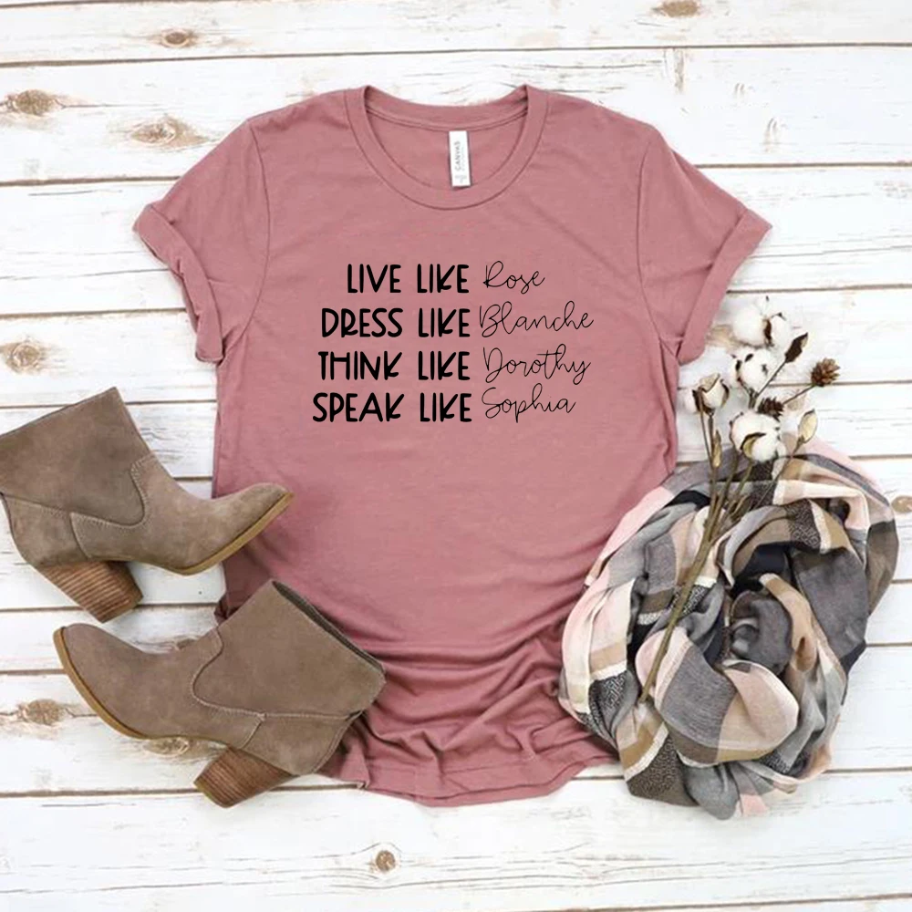Golden Girls T Shirt Tv Show T-shirts Golden Girls Names Shirts Women Tshirt Short Sleeve O-neck Graphic Tees Summer Casual Tops
Golden Girls T Shirt Tv Show T-shirts Golden Girls Names Shirts Women Tshirt Short Sleeve O-neck Graphic Tees Summer Casual Tops