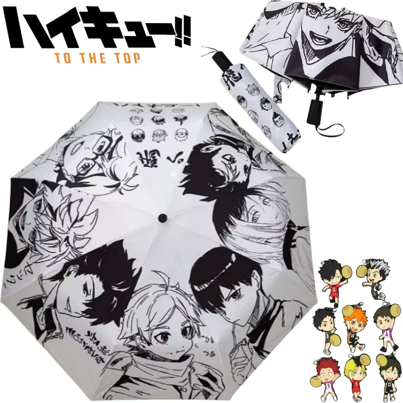 Haikyuu! Виниловый зонт, полностью автоматический, с защитой от дождя и блеска солнца, с двухмерными аниме периферийными устройствами, подарок для детей на праздник
Haikyuu! Виниловый зонт, полностью автоматический, с защитой от дождя и блеска солнца, с двухмерными аниме периферийными устройствами, подарок для детей на праздник