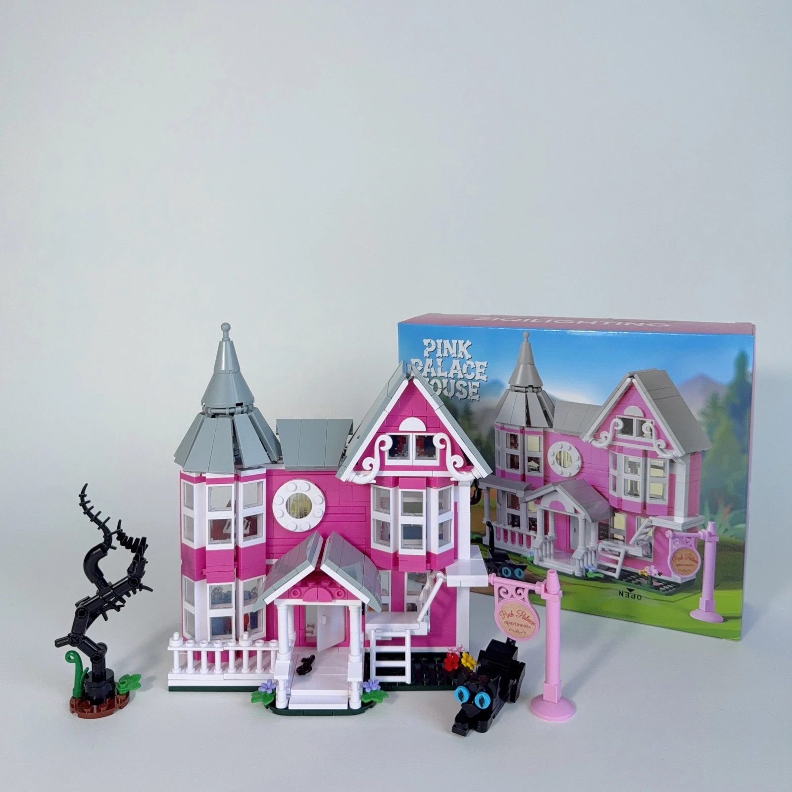 Pink Palace House Building Blocks Set Halloween Mansion Model Toys Haunted House Horror Architecture Gifts for Kids Adults
Pink Palace House Building Blocks Set Halloween Mansion Model Toys Haunted House Horror Architecture Gifts for Kids Adults