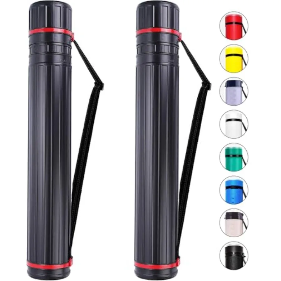 2-Pack XX- Extendable Poster Tubes Expand from 30.5" to 50" with Shoulder Strap Carry Documents, Blueprints, Drawings and Art P
2-Pack XX- Extendable Poster Tubes Expand from 30.5" to 50" with Shoulder Strap Carry Documents, Blueprints, Drawings and Art P