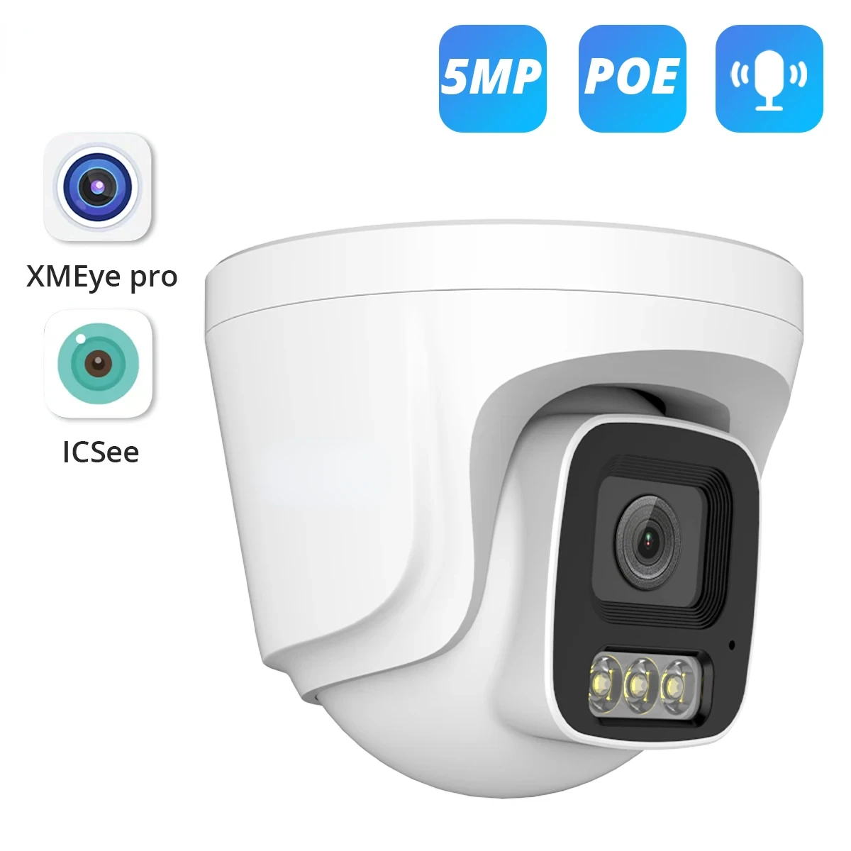 5-мегапиксельная IP-камера POE для внутреннего наблюдения H.265, двухсторонняя аудиокамера видеонаблюдения, цветная камера ночного видения для системы POE, камера XMEye Pro iCSee
5-мегапиксельная IP-камера POE для внутреннего наблюдения H.265, двухсторонняя аудиокамера видеонаблюдения, цветная камера ночного видения для системы POE, камера XMEye Pro iCSee