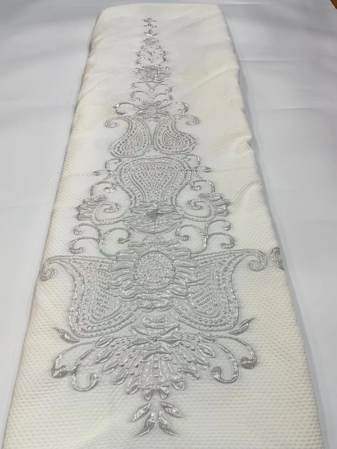Lace Fabric Satin 2022 Nigerian Brocade Gold Plated Lace African Jacquard Lace Fabric 5 Yards Sewing Dress MJ5342
Lace Fabric Satin 2022 Nigerian Brocade Gold Plated Lace African Jacquard Lace Fabric 5 Yards Sewing Dress MJ5342