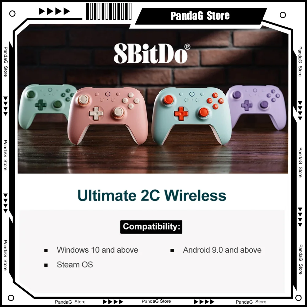 Беспроводной Bluetooth-контроллер 8bitdo Ultimate 2C, геймпад с эффектом холла, джойстик с триггером, игровой пк, паровой ПК, Android wukong
Беспроводной Bluetooth-контроллер 8bitdo Ultimate 2C, геймпад с эффектом холла, джойстик с триггером, игровой пк, паровой ПК, Android wukong