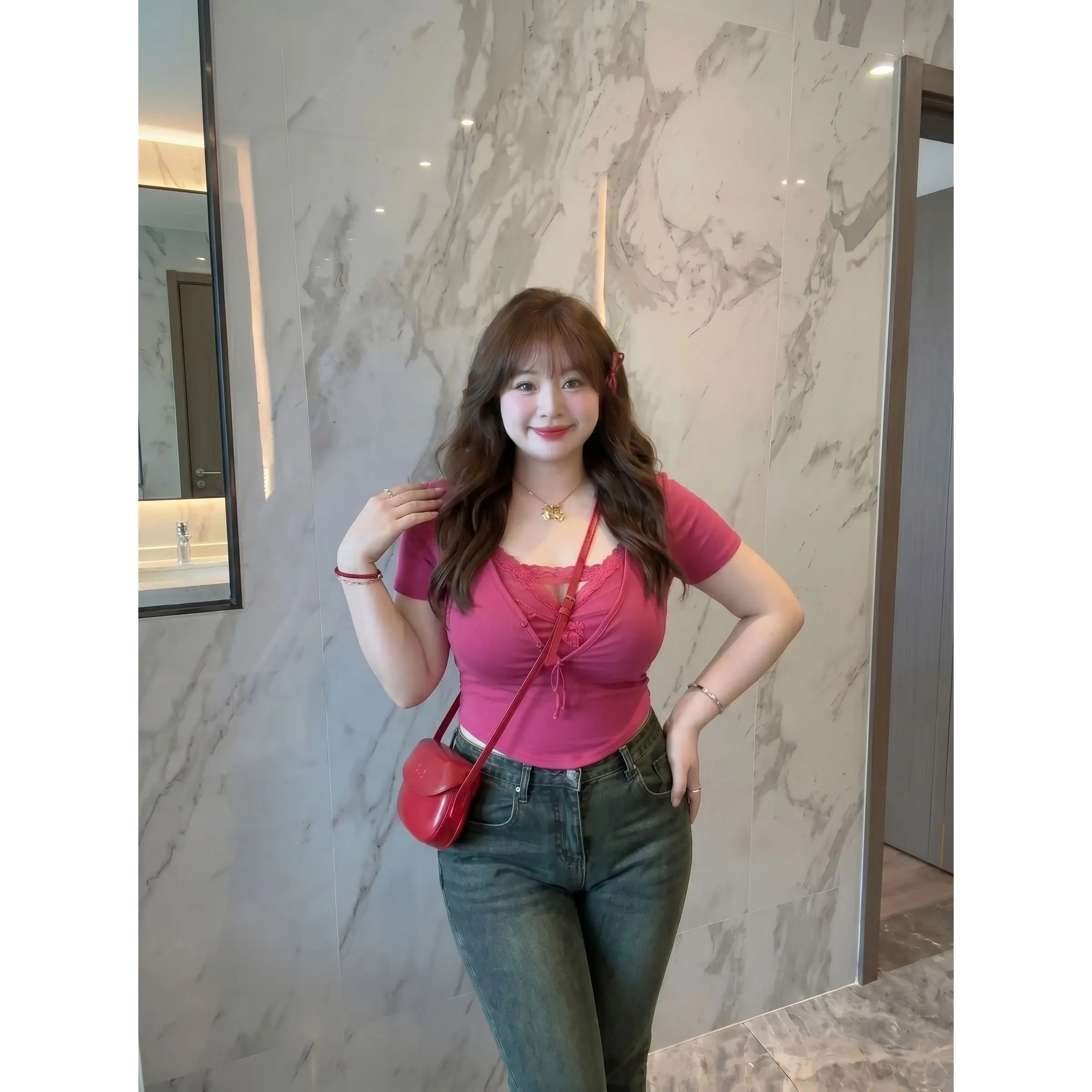 plus Size Women's Short Sleeve T-Shirt V-Neck Lace Splice Casual Style Pure Desire Spicy Short Top for Young Adults
plus Size Women's Short Sleeve T-Shirt V-Neck Lace Splice Casual Style Pure Desire Spicy Short Top for Young Adults